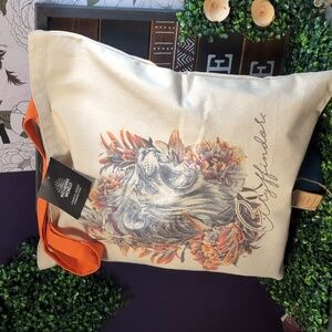 Huge Harry Potter Floral Canvas Tote